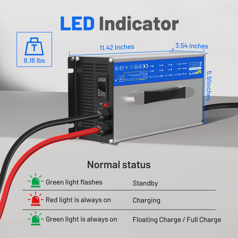 14.6V 60A AC to DC Aluminum Shell LiFePO4 Battery Charger