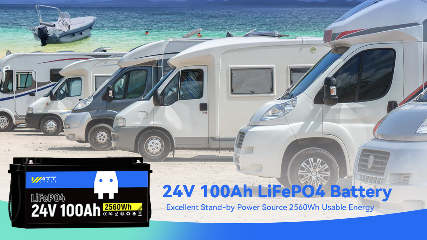 wattcycle 24V 100Ah Lifepo4 battery