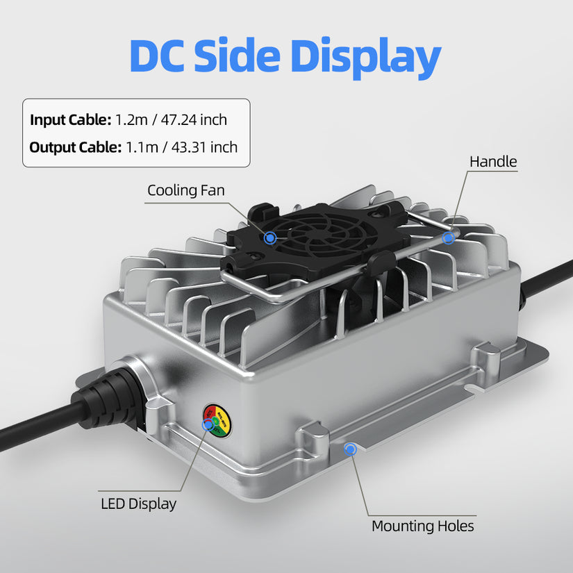 29.2V 15A Aluminum Shell LiFePO4 Battery Charger