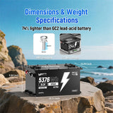 【New Arrival: $100 OFF】48V 105Ah 250A BMS Golf Cart Battery with Bluetooth