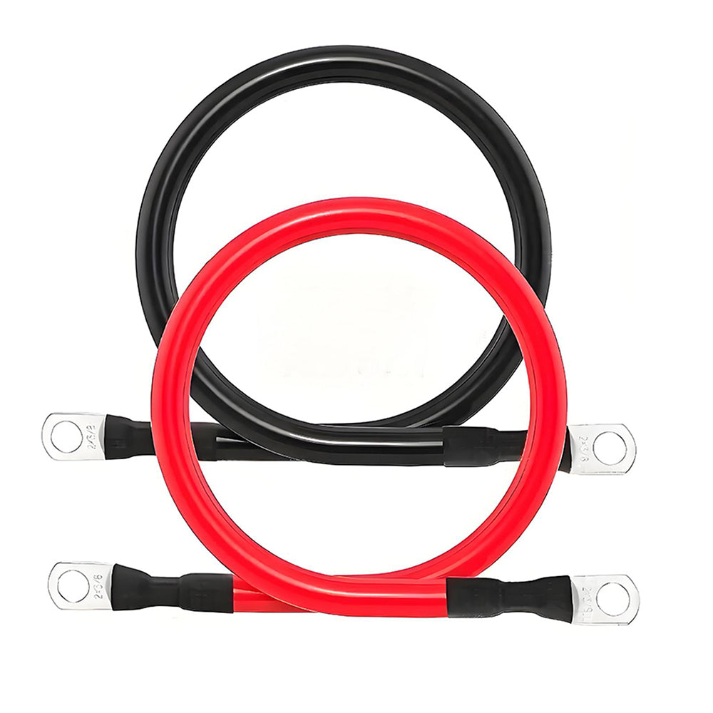 4AWG 11-Inch Battery Inverter Cable Set