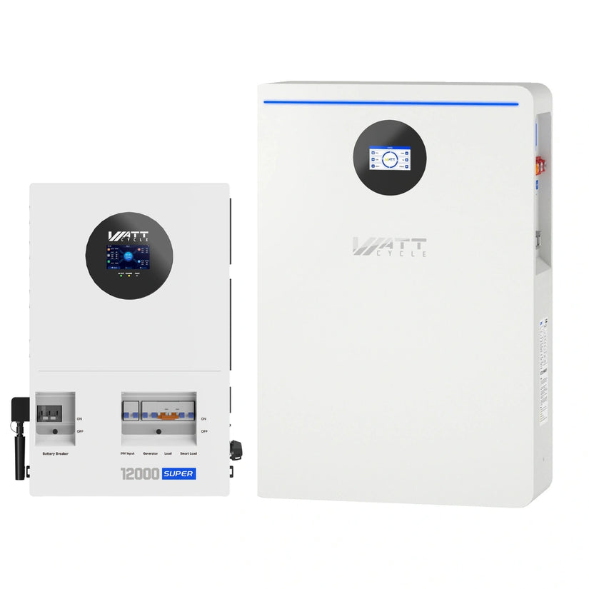 WattCycle 51.2V 628Ah 32kWh Smart LiFePO4 Solar Home Energy Storage System - Active Balancing