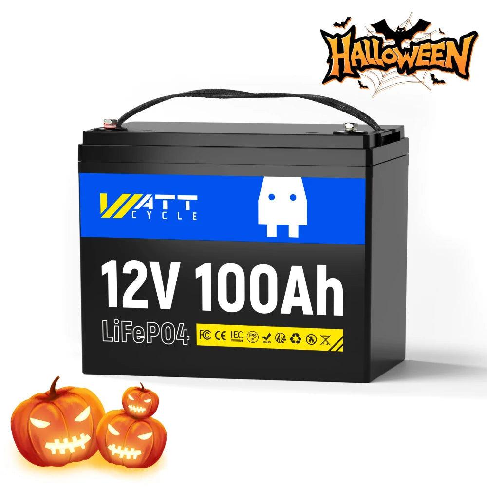 【🎃Halloween Treat 】12V 100Ah Group 24 LiFePO4 Battery