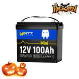 Wattcycle 12V 100Ah Mini Group 22NF LiFePO4 Battery for RVs and Trolling Motors