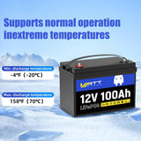 【Like New】12V 100Ah Group 24 LiFePO4 Battery