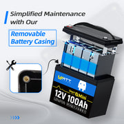 Like New - 12V 100Ah Mini LiFePO4 Battery with Bluetooth