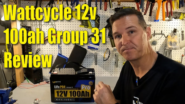 Wattcycle 12v 100ah Lifepo4 Group 31 Battery Review. Amperage over the top...