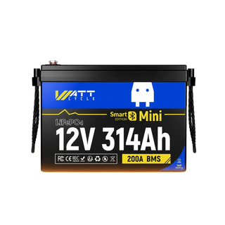 WattCycle 12V 314Ah Mini Heated & Bluetooth LiFePO₄ Lithium Battery – All-Weather Power