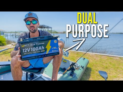 【🌊Dual Purpose】12V 100Ah 1200CCA Marine Cranking Battery with Bluetooth