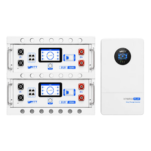 WattCycle V2 48V 100Ah Server Rack Lithium Battery and 12kW Split Phase Solar Inverter Bundle Kit