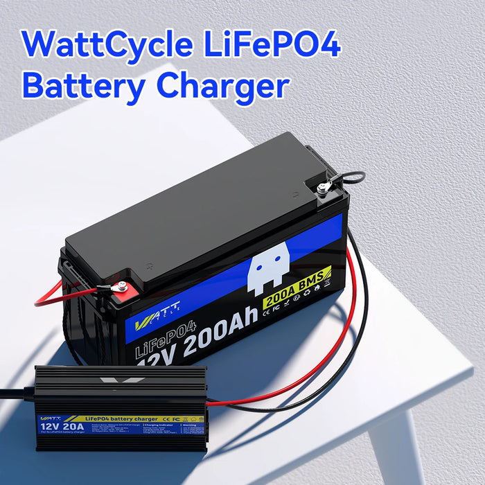 wattcycle lifepo4 battery cherger