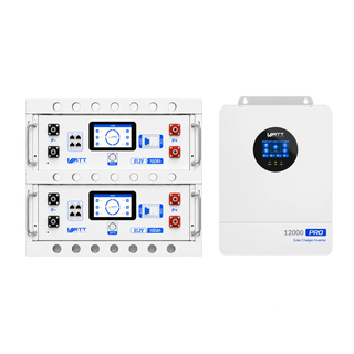 WattCycle V2.5 48V 100Ah Server Rack Lithium Battery and 12kW Split Phase Solar Inverter Bundle Kit